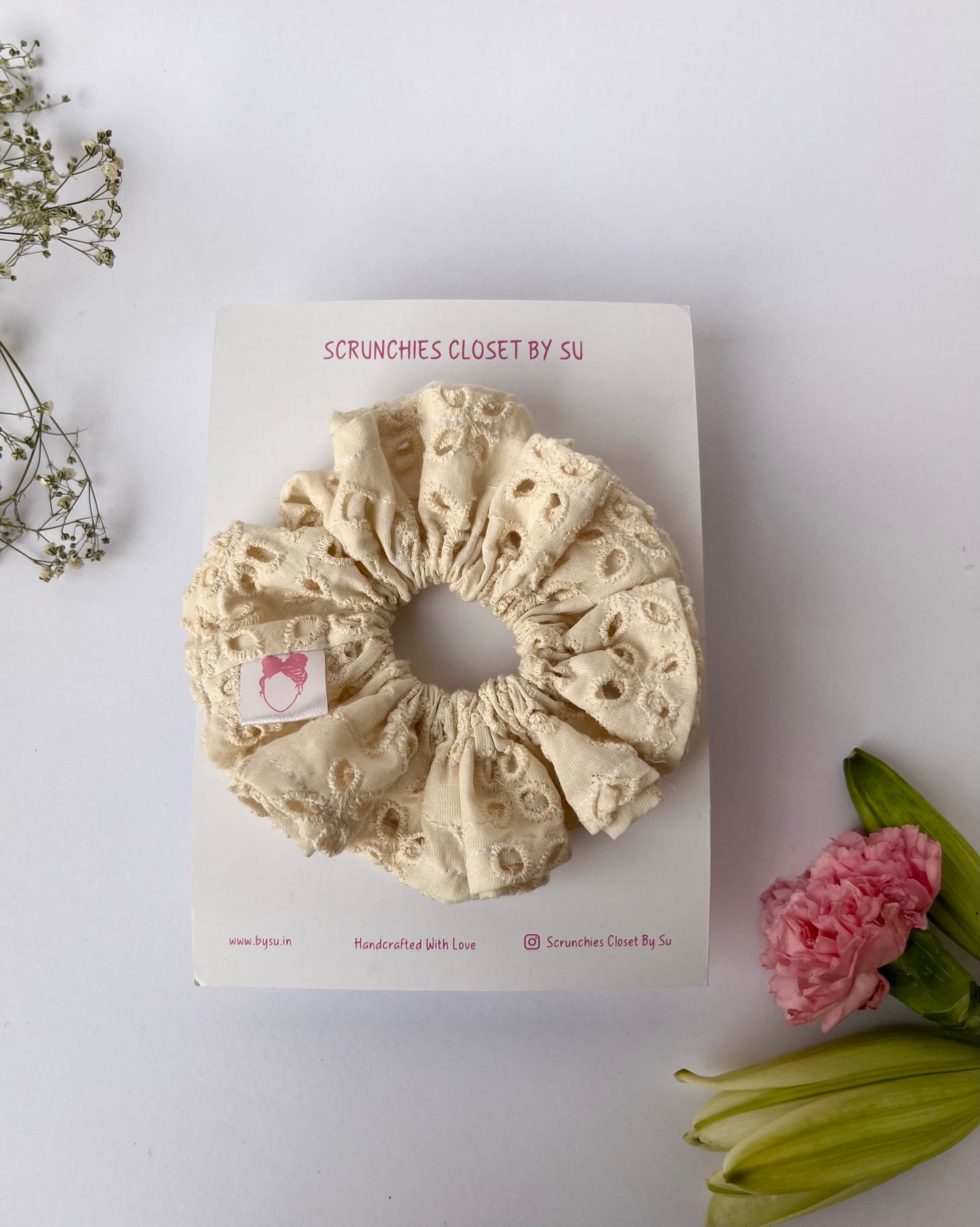 Vintage Lace Scrunchie