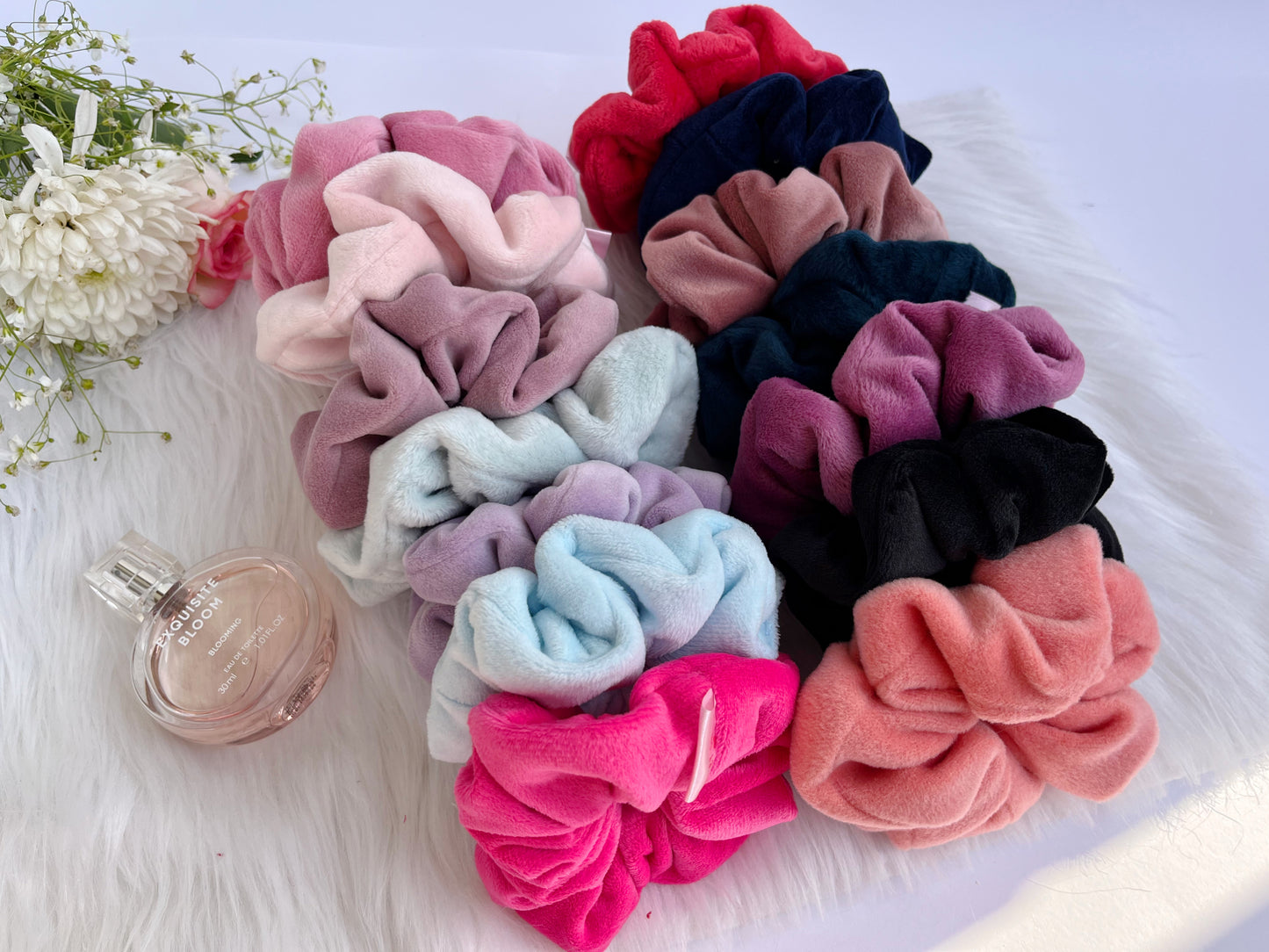 Fab Velvet Scrunchies Set