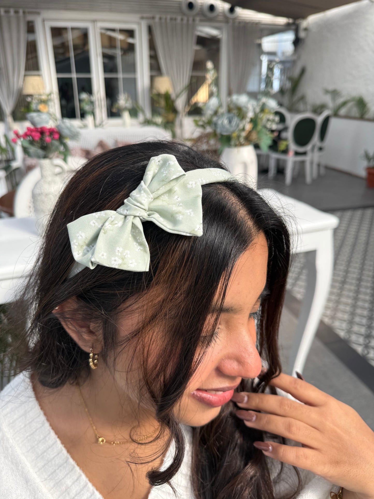 Sage Mist Bow Hairband