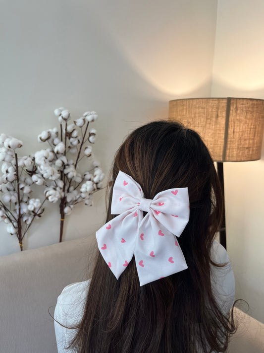 Baby Pink Heart Tailbow