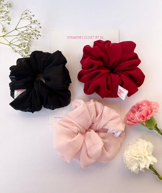 Georgette Scrunchies Combo