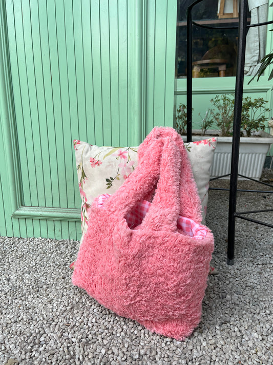 Teddy Pink Tote Bag