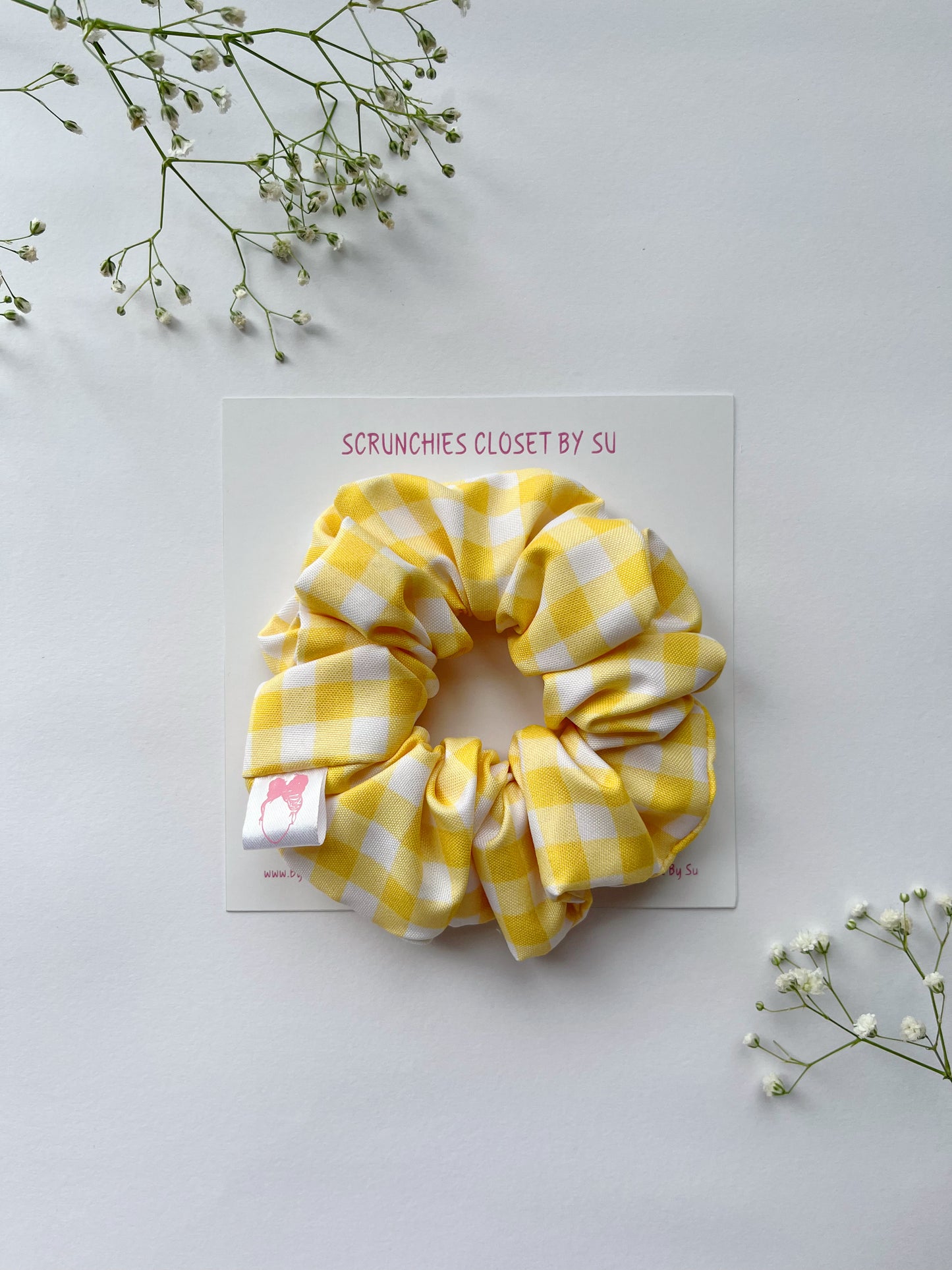 Mango Gingham Scrunchie