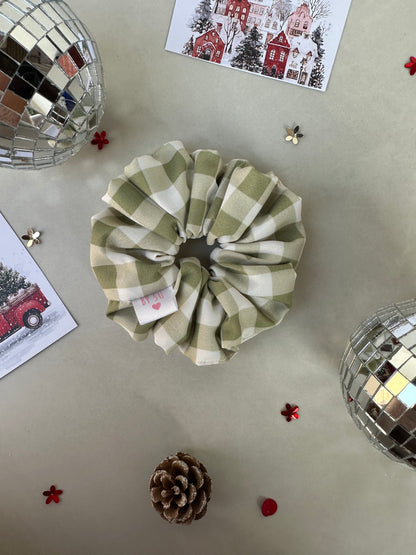 Sage Picnic Scrunchie