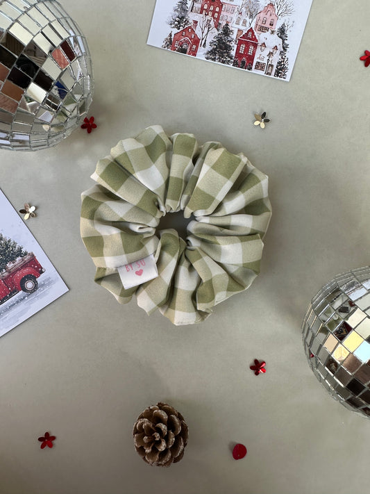 Sage Picnic Scrunchie