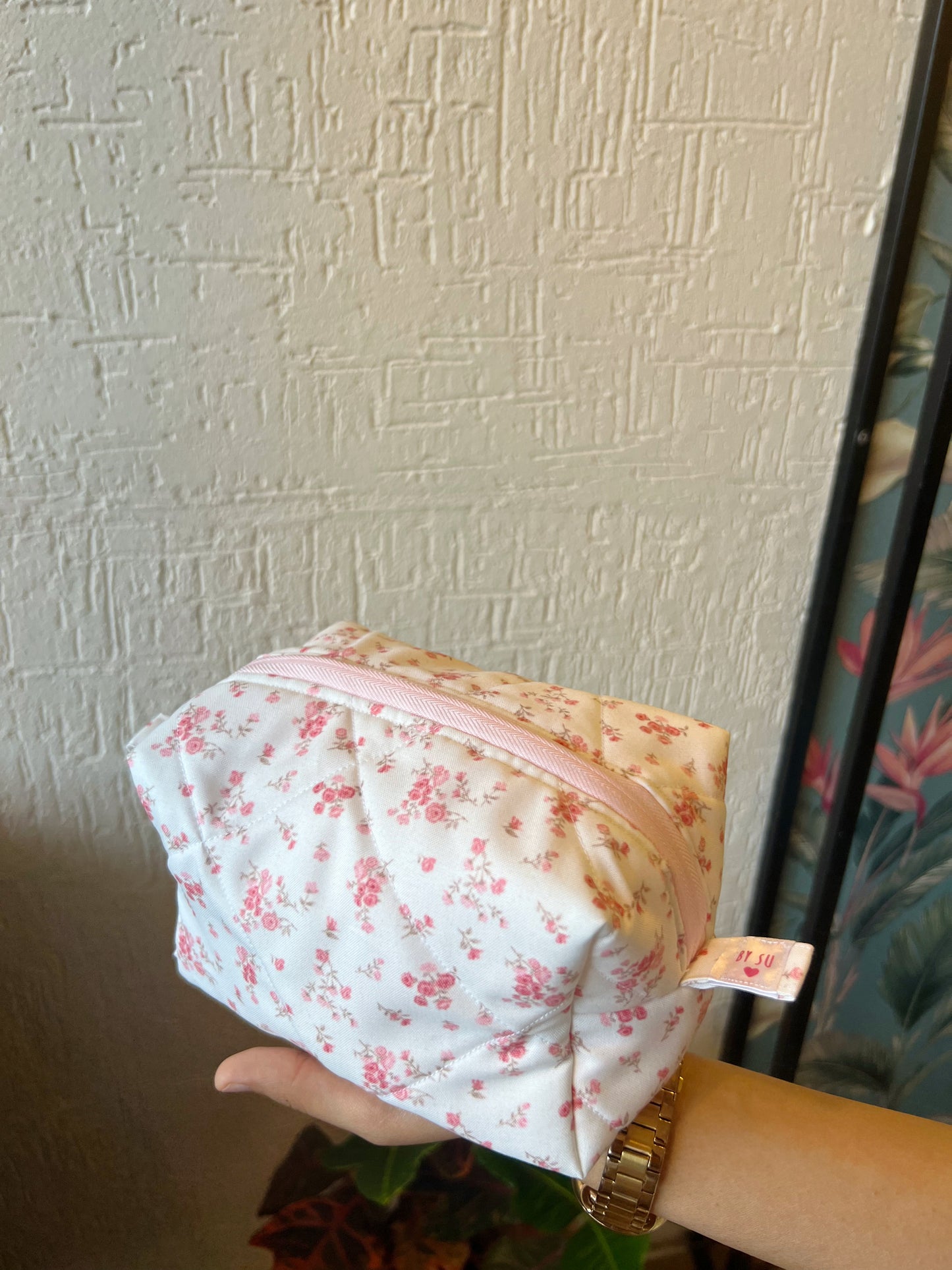 Vintage Floral Vanity Pouch