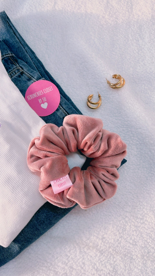 Nude Velvet Scrunchie