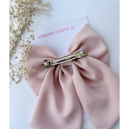 Beige Georgette Tailbow