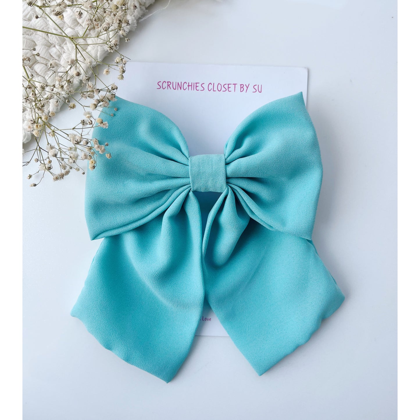 Sea Green Georgette Tailbow