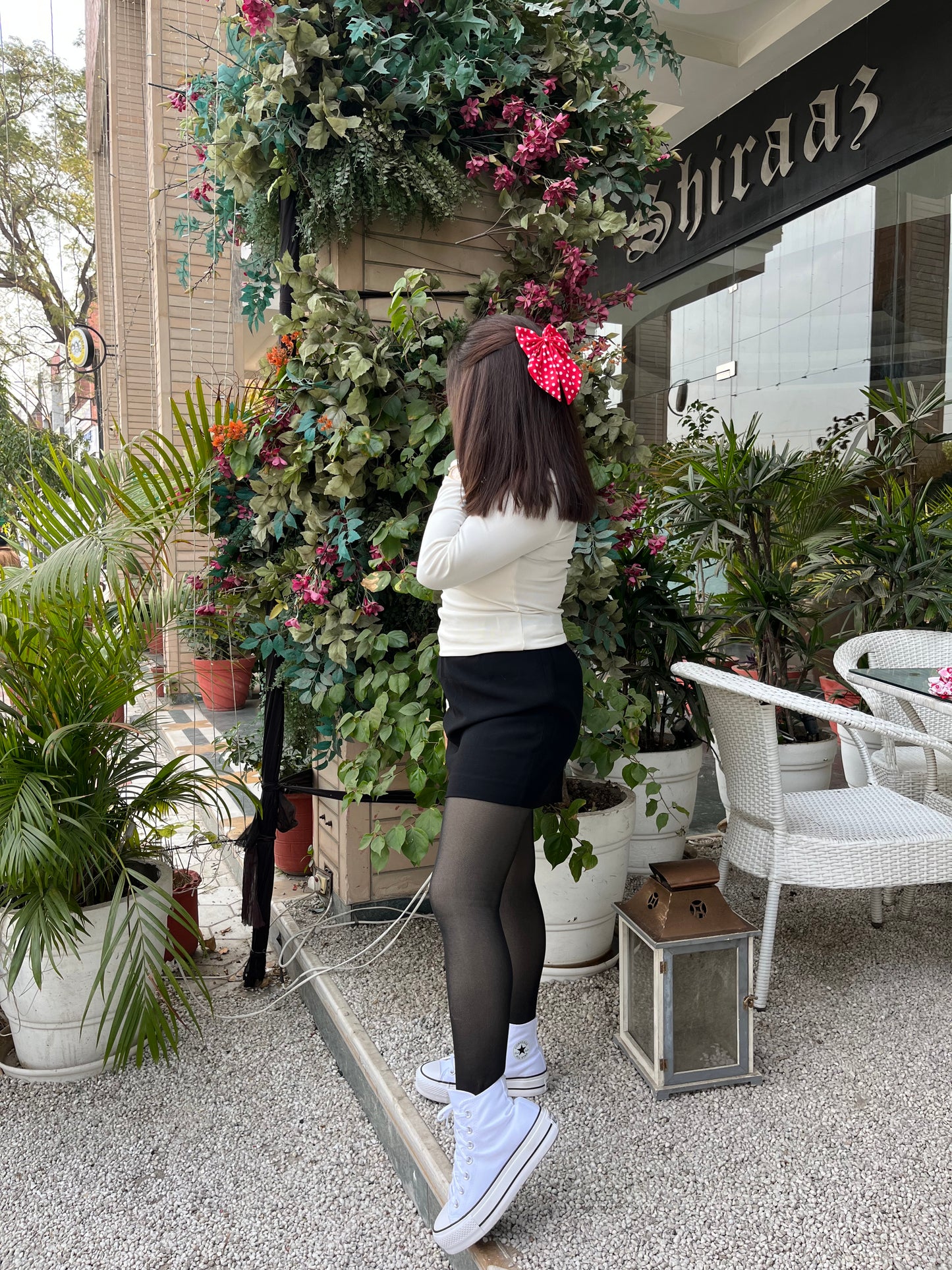 Red Polka Tailbow