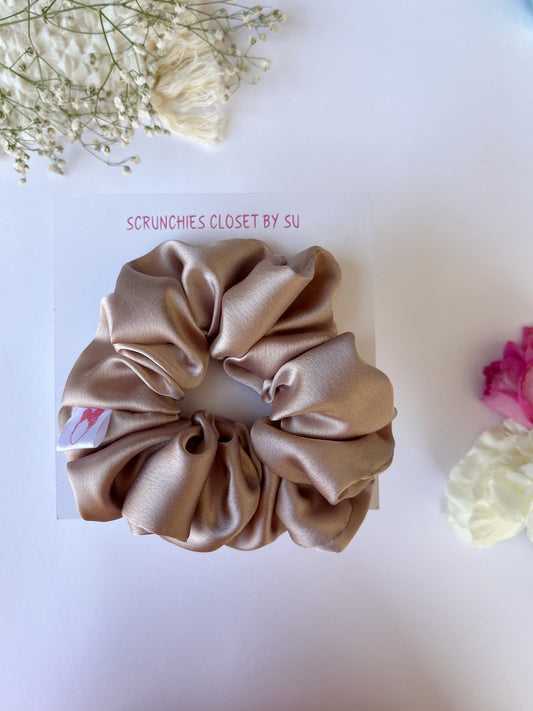 Copper Satin Scrunchie