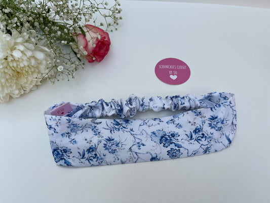 Blue Floral Headband