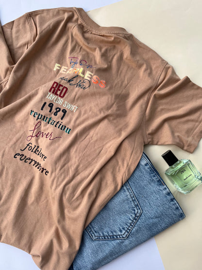 Taylor Swift Albums Regular Fit Tshirt